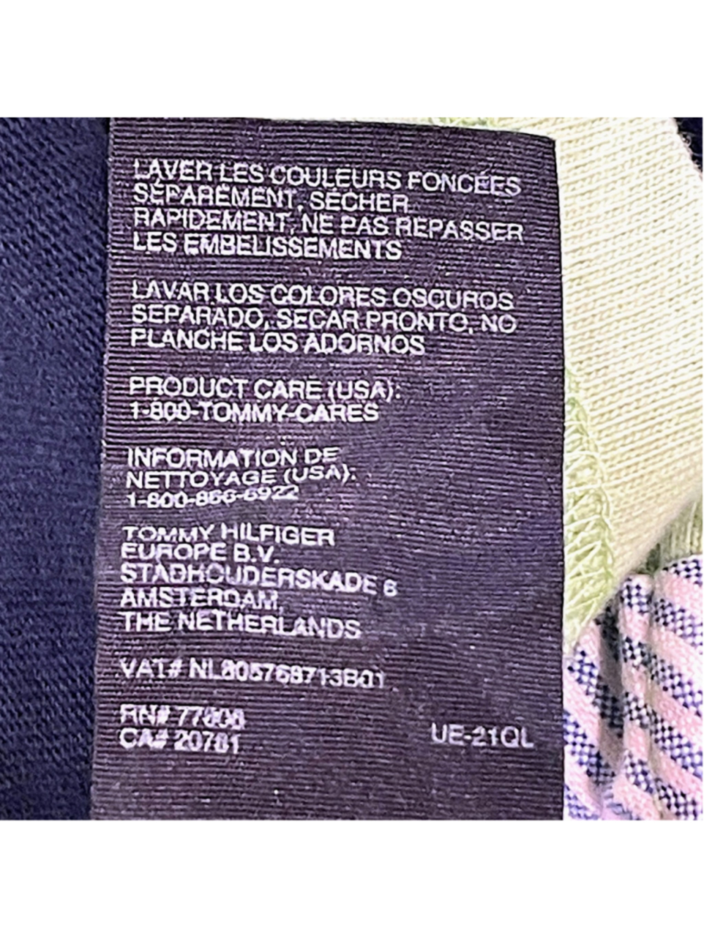 Tommy Hilfiger Boys Size Large Polo Shirt Striped Embroidered Rugby Y2K #8 - Picture 11 of 15